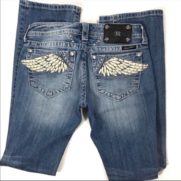 Miss Me Denim - Miss Me Jeans JP5881B2 Bootcut Jeans Wings 27